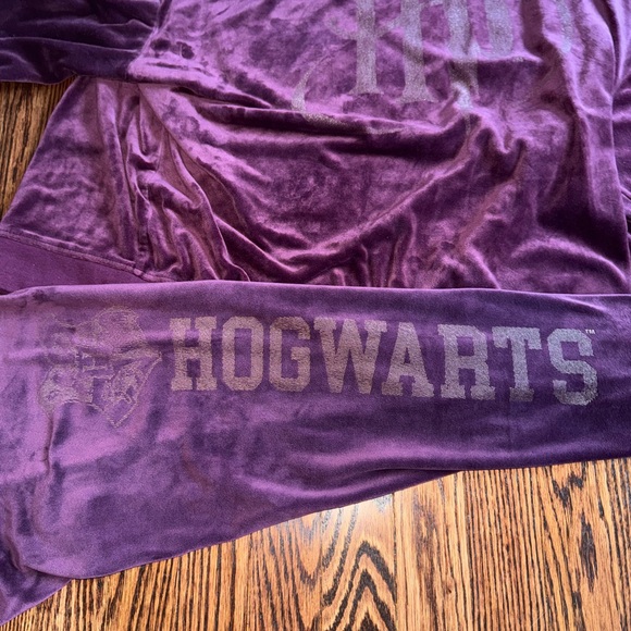 Purple velvet Harry Potter sweatshirt and joggers tracksuit - Picture 3 of 7